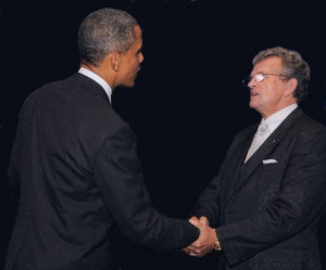 Dennis with Obama